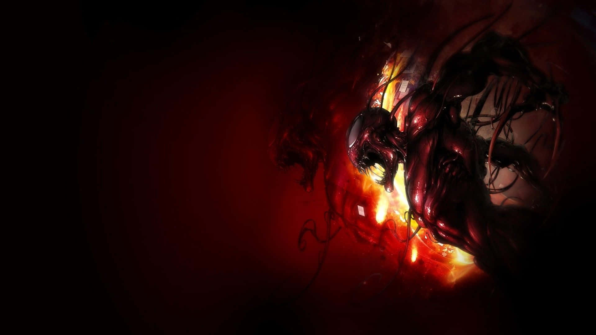 Intense Maximum Carnage Battle Scene Wallpaper