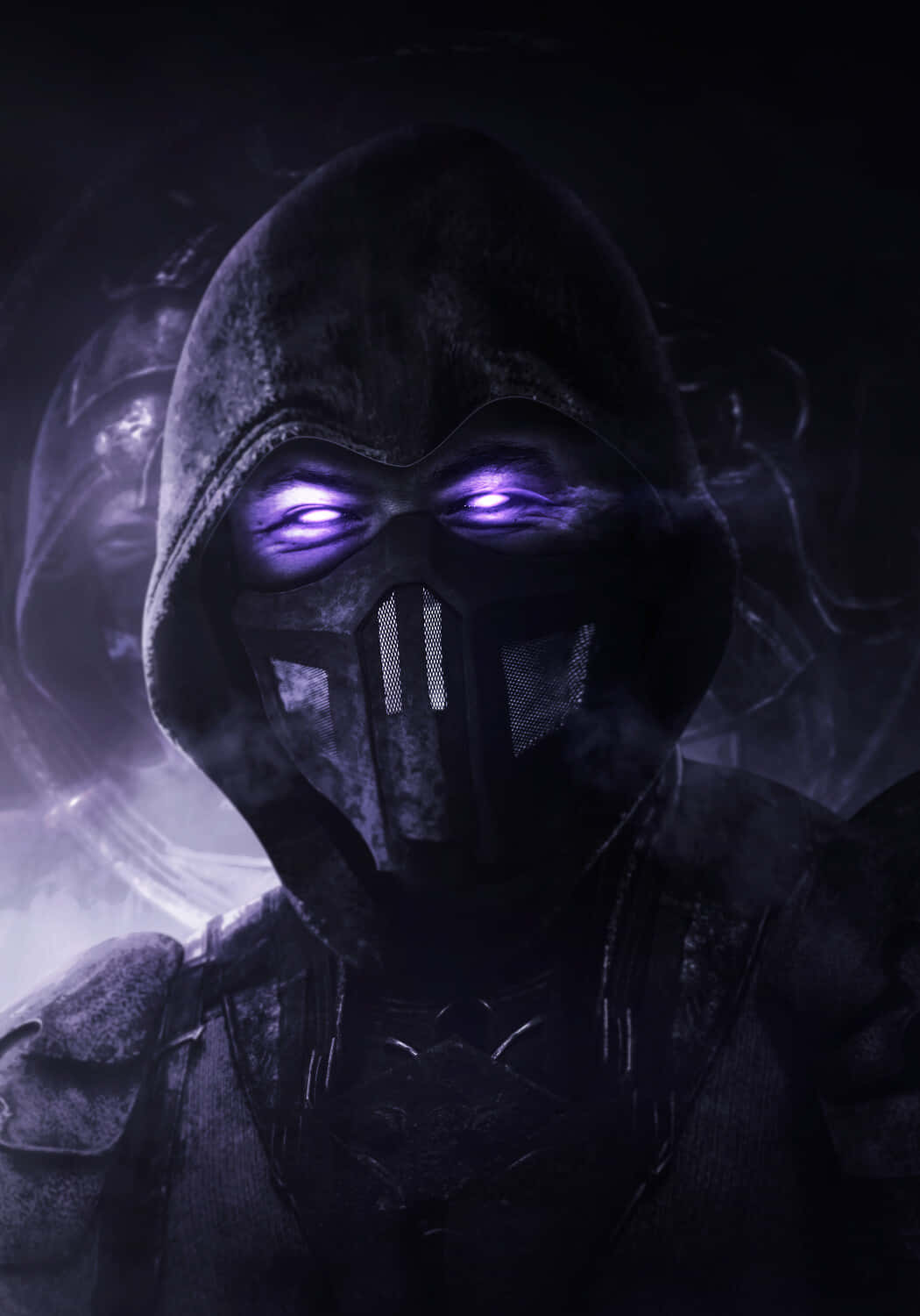 Intense Noob Saibot In A Mortal Kombat Battle Wallpaper