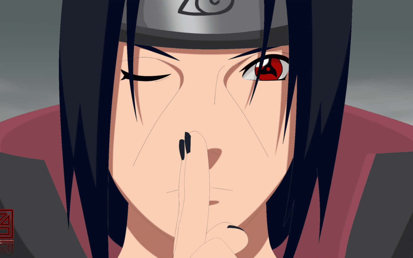 Intense Stare Of Itachi Uchiha Wallpaper