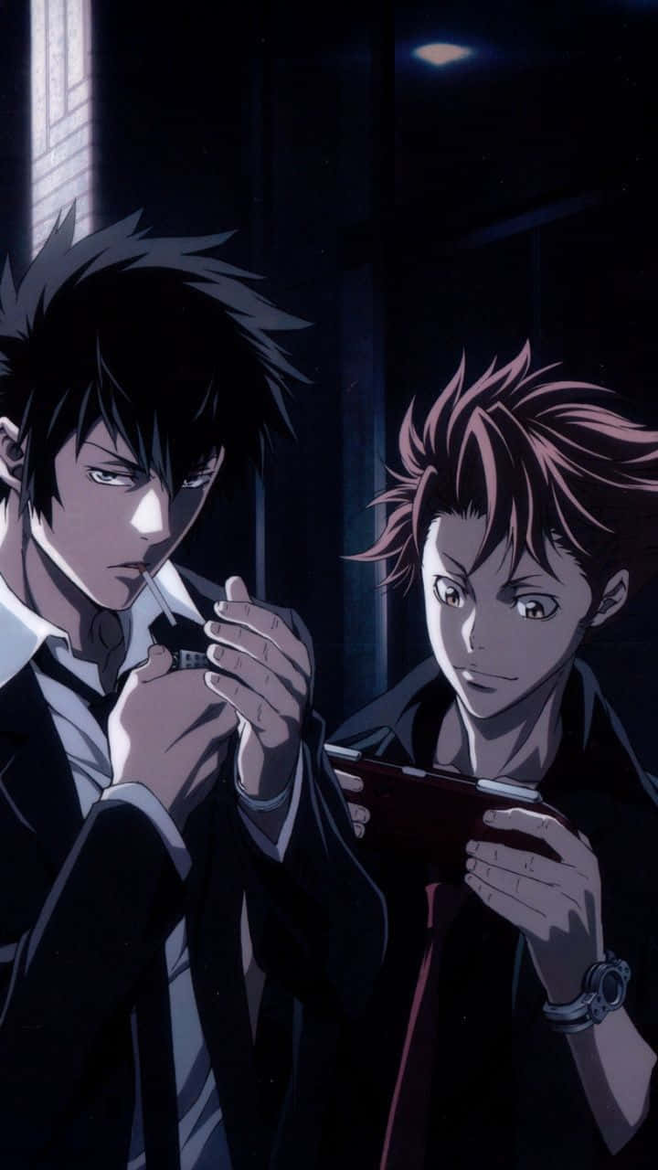 Intense Stare Of Shinya Kogami In Action Wallpaper