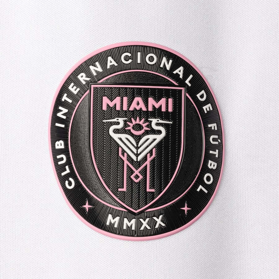 Inter Miami Fc Official Patch Logo Wallpaper