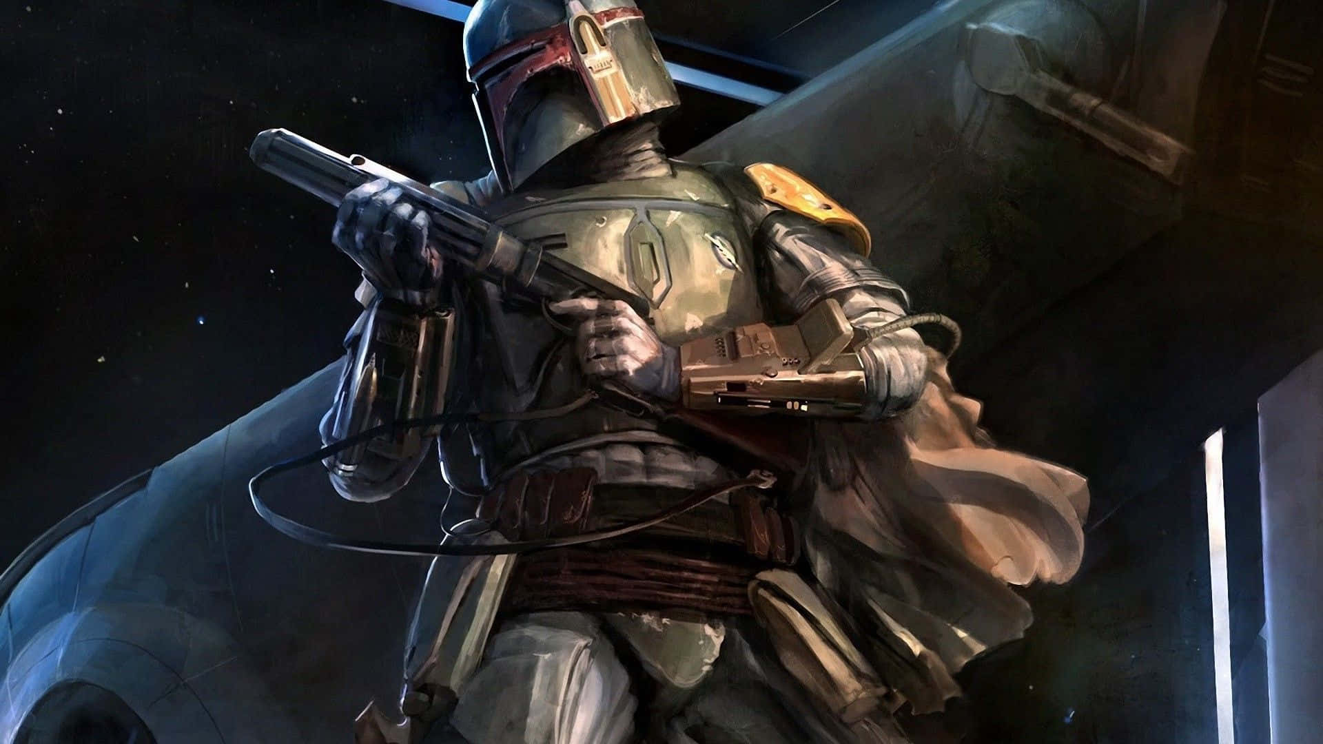 Intergalactic Bounty Hunters In Action Wallpaper