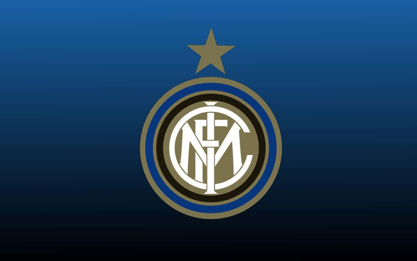 Intermediate Star Inter Milan Emblem Logo Blue Wallpaper