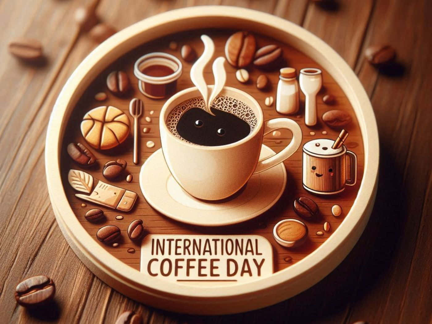 International Coffee Day Celebration Wallpaper