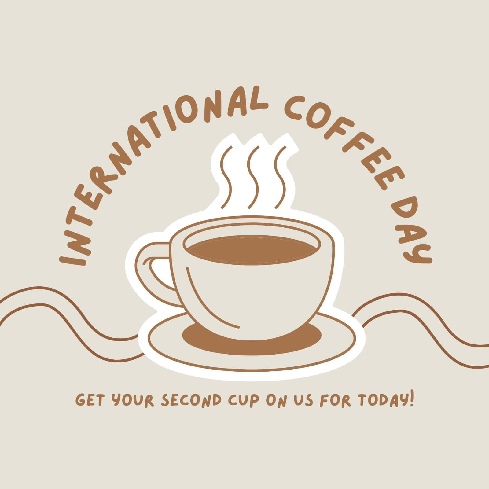 International Coffee Day Promotion Wallpaper