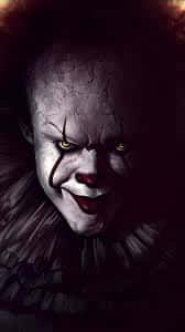 Intimidating Clown Portrait Wallpaper