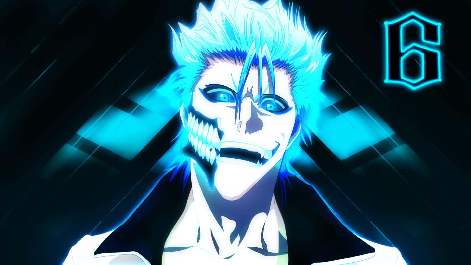 Intimidating Look Of Grimmjow Jaegerjaquez Wallpaper