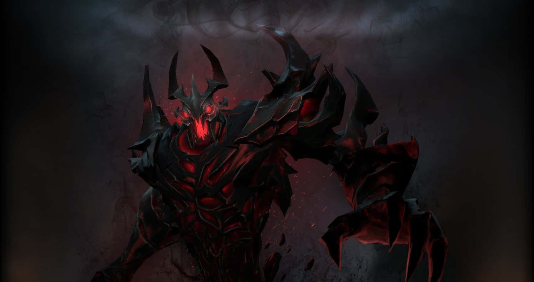 Intimidating Shadow Fiend On Dota 2 Battlefield Wallpaper