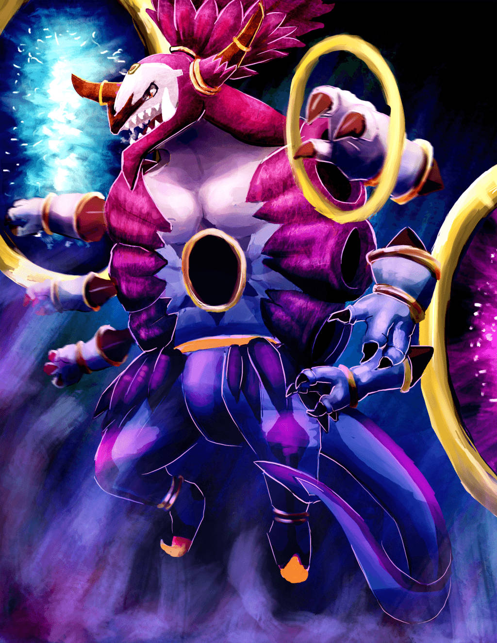 Intimidating Unbound Hoopa Wallpaper