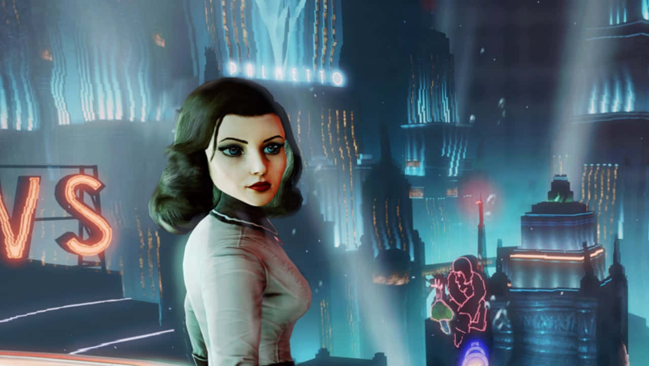 Intriguing Bioshock Characters In Action Wallpaper