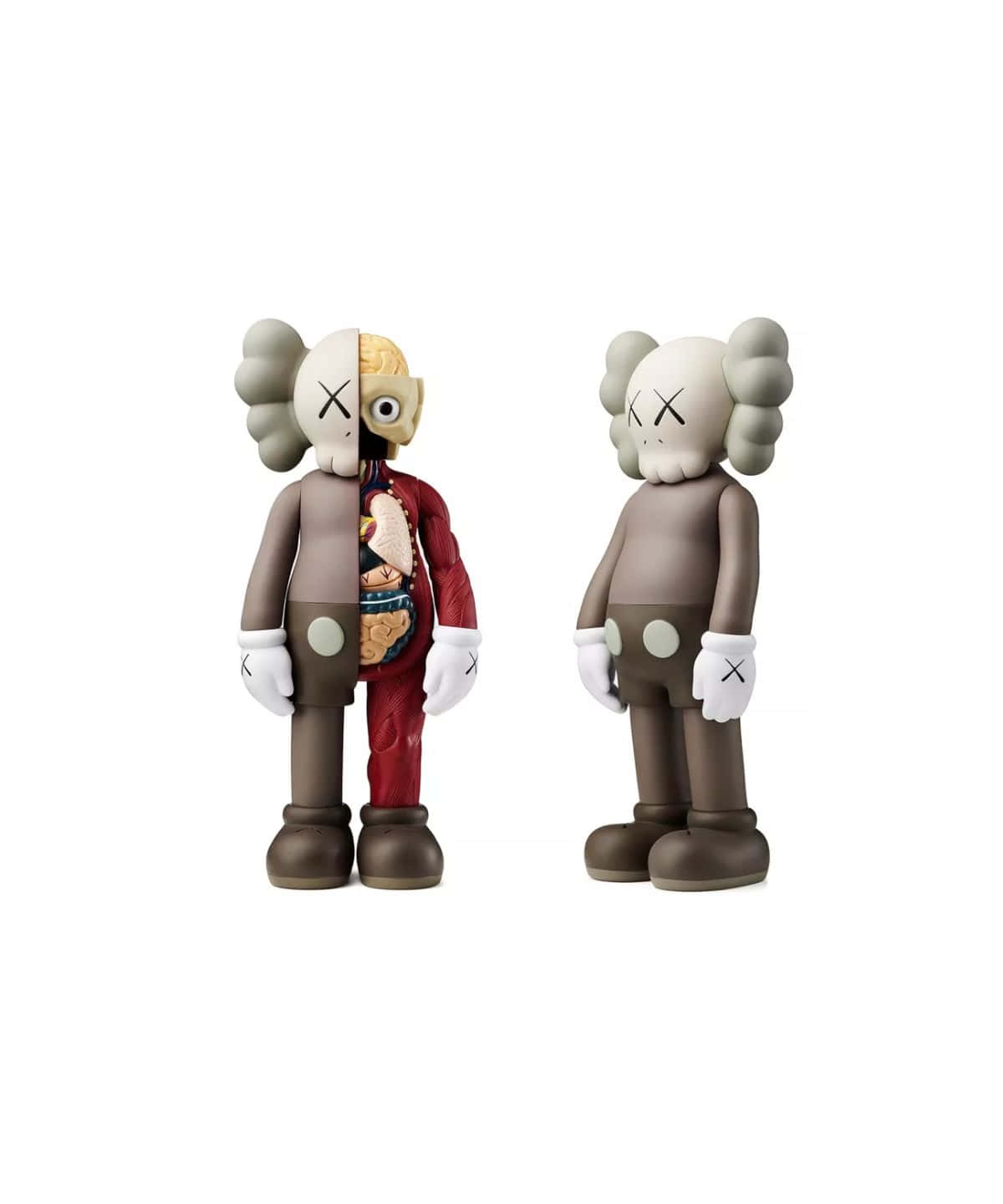 Intriguing Kaws Figures On Display Wallpaper