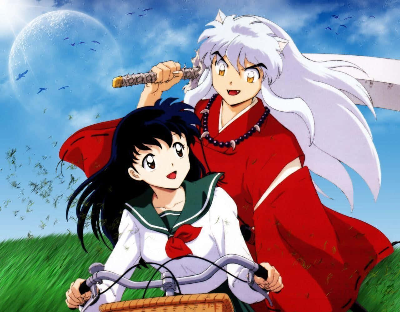 Inuyasha And Kagome's Heartfelt Moments Wallpaper