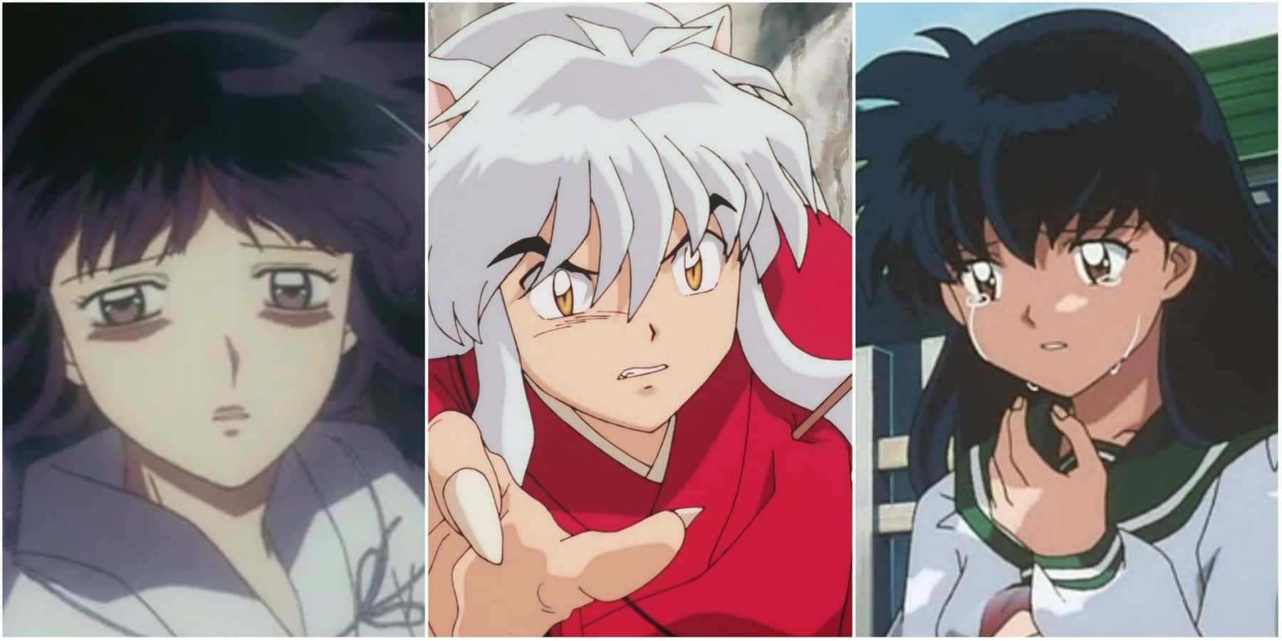 Inuyasha And Kagome's Magical Journey Wallpaper