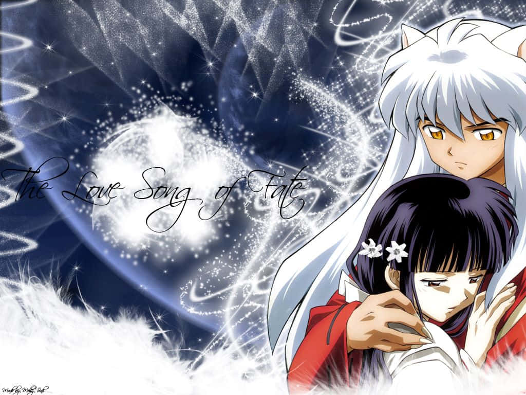 Inuyasha And Kikyo's Powerful Bond Wallpaper