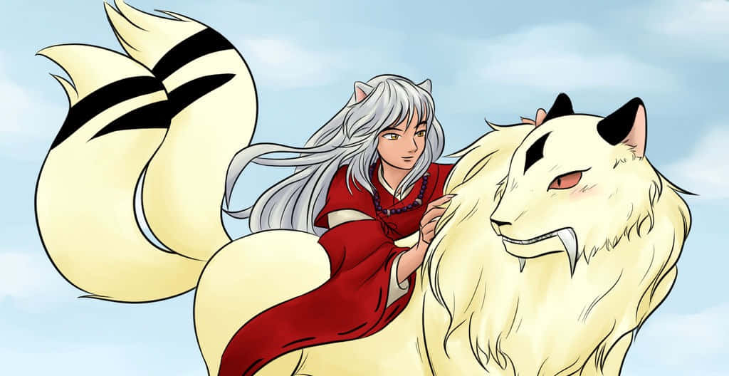 Inuyasha And Kirara - A Powerful Duo Wallpaper