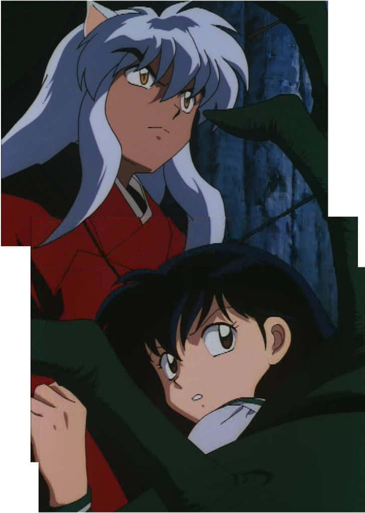 Inuyasha And Rin Sharing A Heartfelt Moment Wallpaper