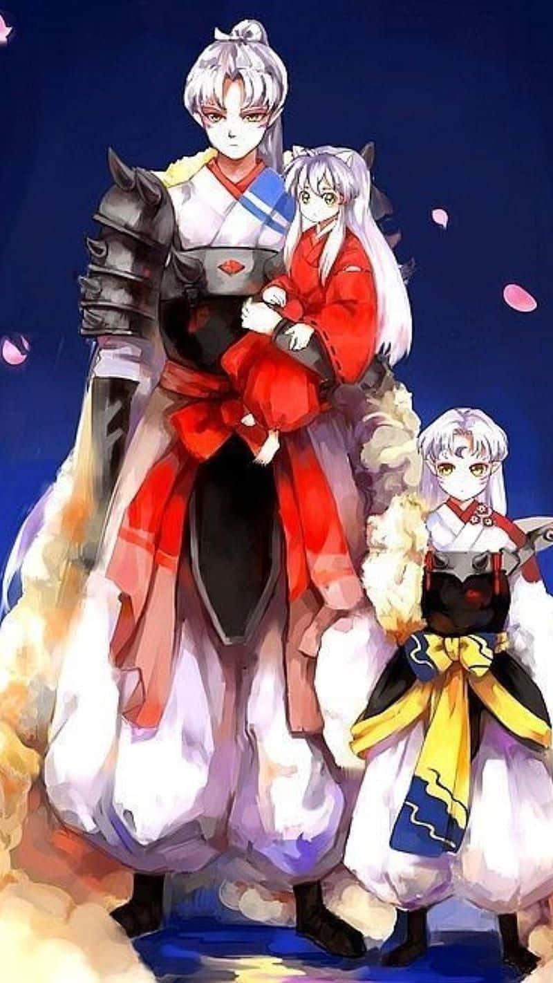 Inuyasha And Sesshomaru, Brothers United In Battle Wallpaper