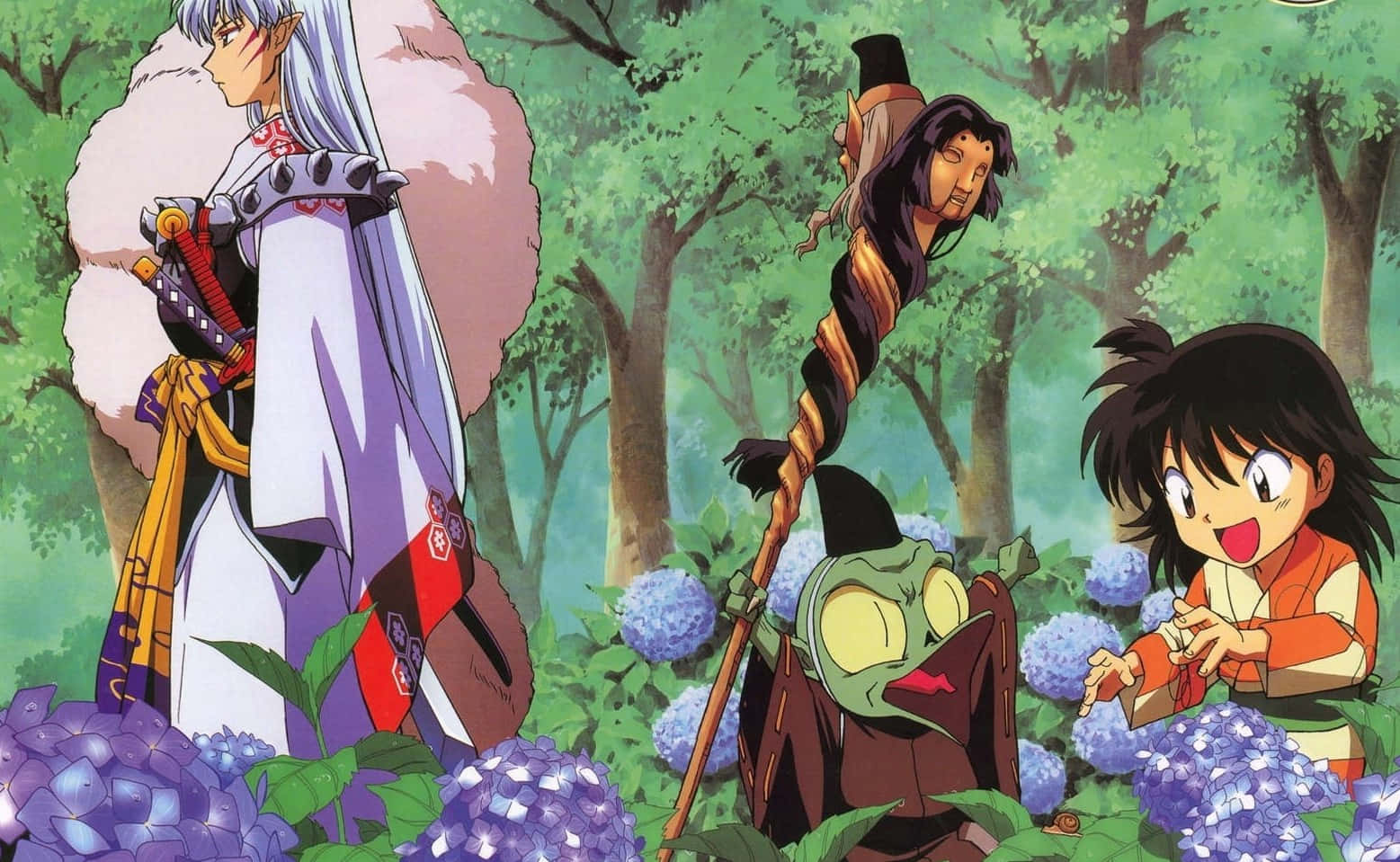 Inuyasha And Sesshomaru Side By Side Wallpaper