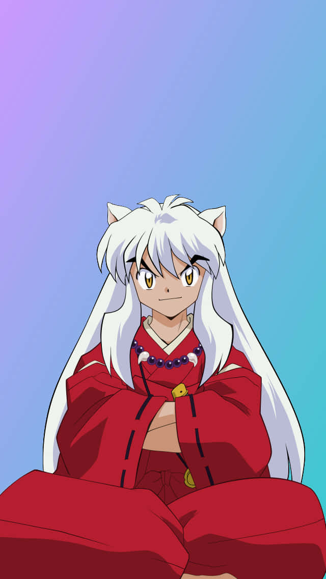 Inuyasha In Blue Phone Wallpaper