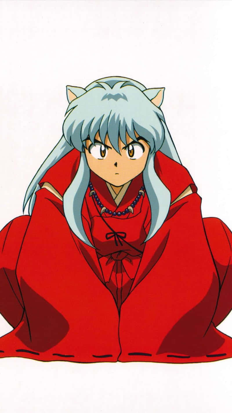 Inuyasha In White Phone Wallpaper