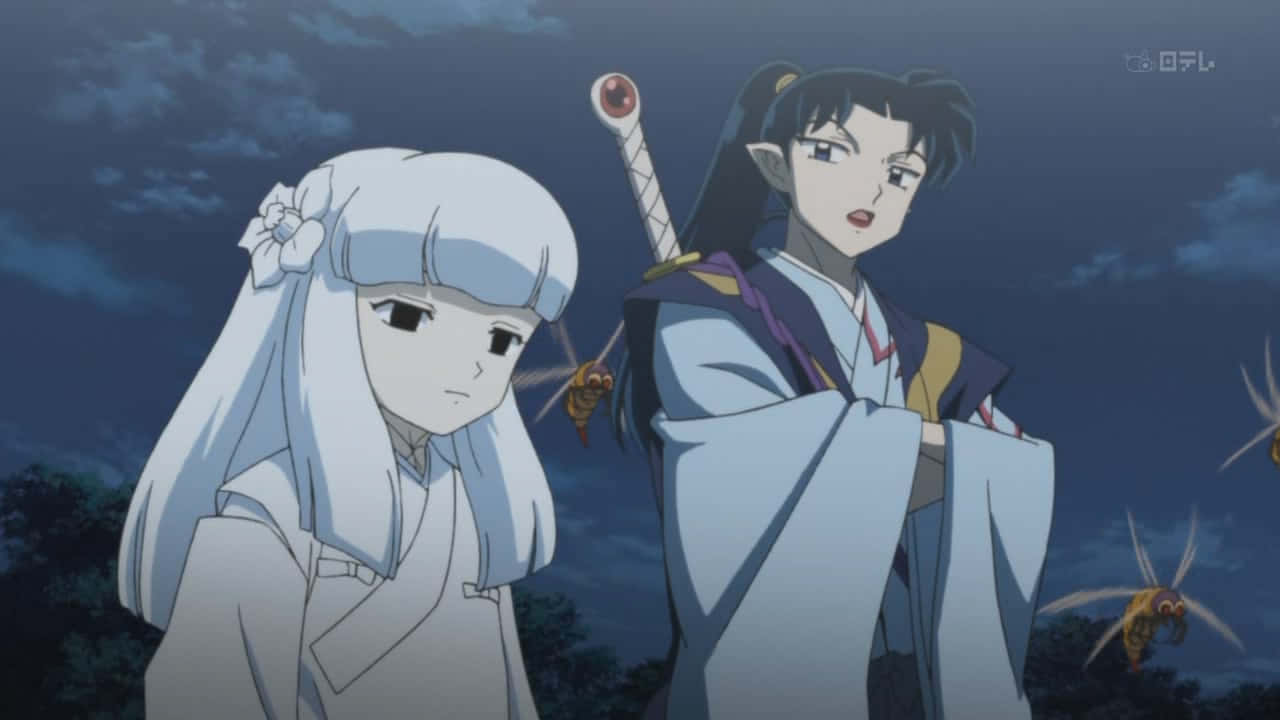 Inuyasha Kanna: A Mysterious And Powerful Force Wallpaper