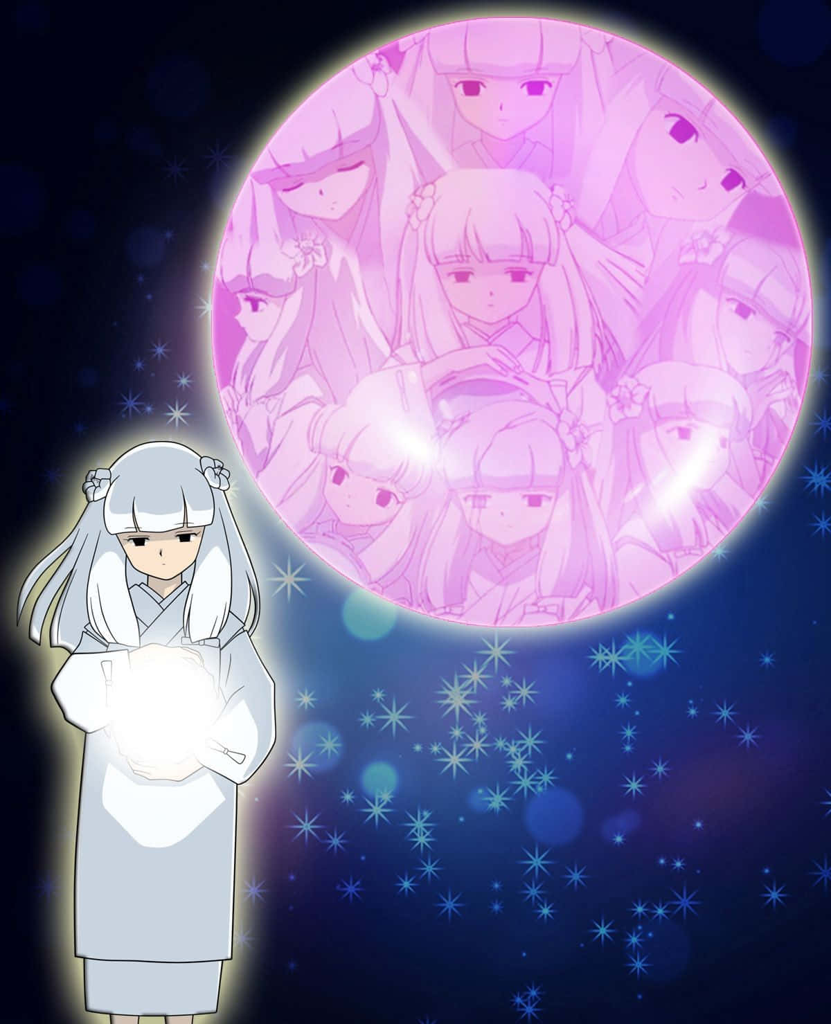 Inuyasha Kanna Deep In Thought Wallpaper