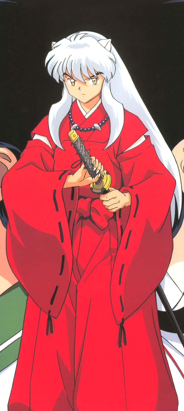 Inuyasha Pulling Sword Phone Wallpaper