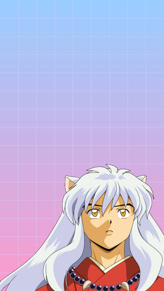 Inuyasha Square Pattern Phone Wallpaper