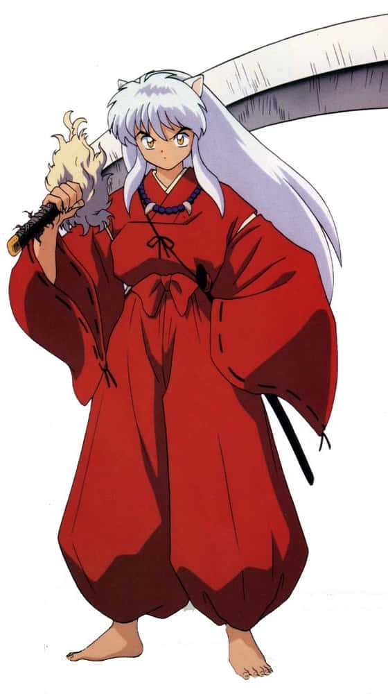 Inuyasha Wielding The Legendary Tessaiga Sword. Wallpaper