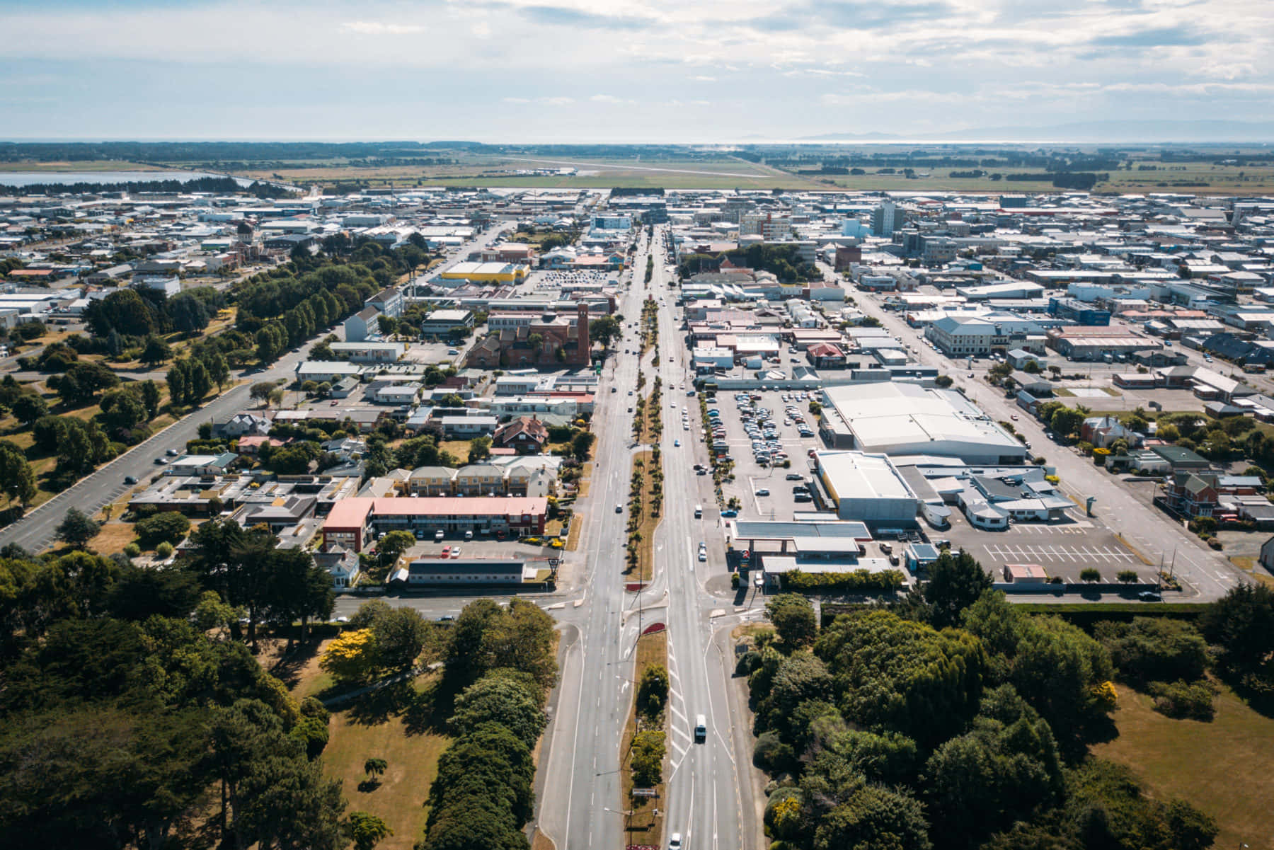 Invercargill Aerial View New Zealand Wallpaper