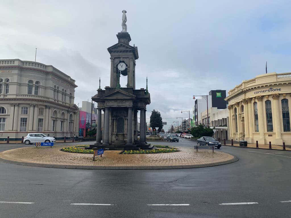 Invercargill City Center Clock Tower Wallpaper