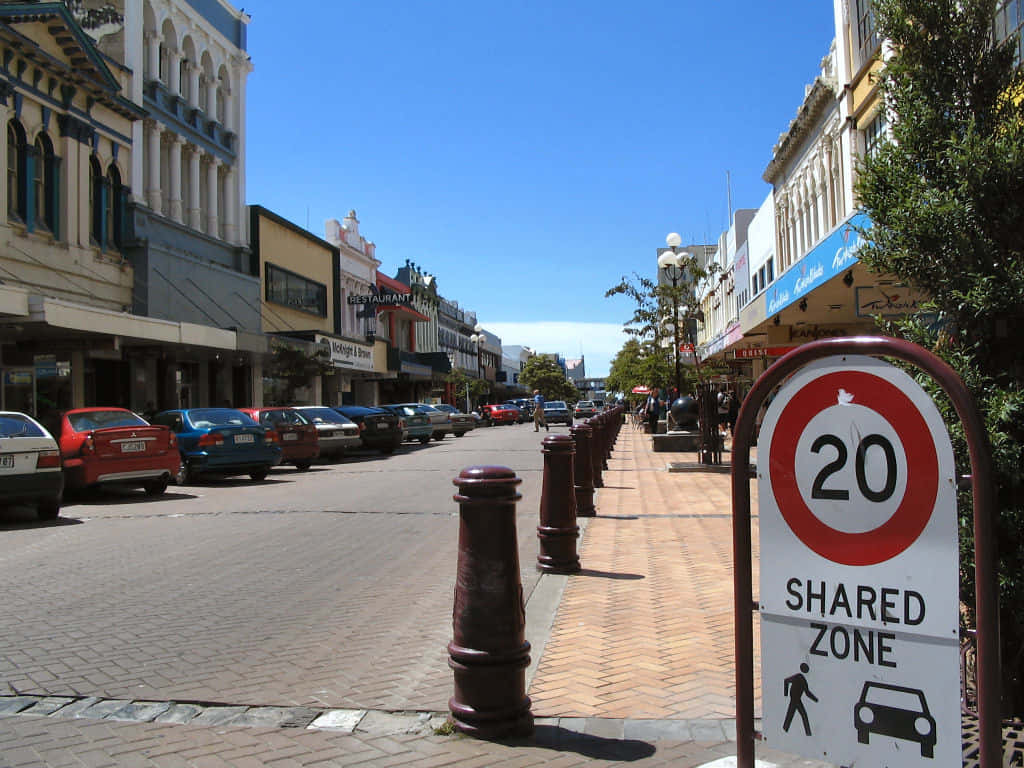 Invercargill City Street Shared Zone Wallpaper