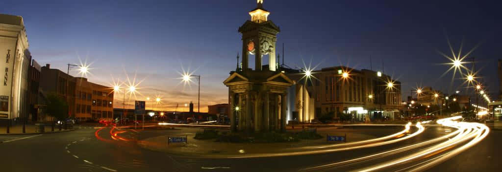 Invercargill Twilight Cityscape Wallpaper