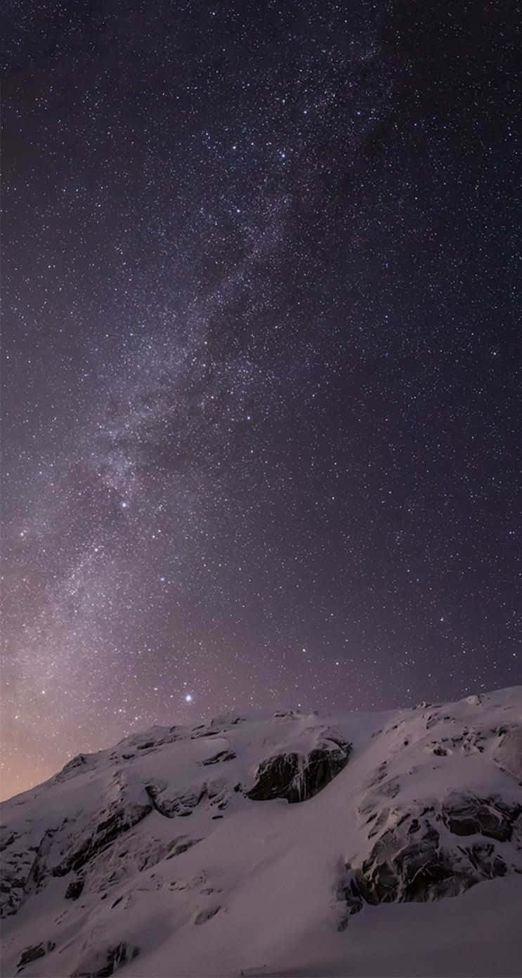 Ios 1 Bright Star Studded Sky Wallpaper