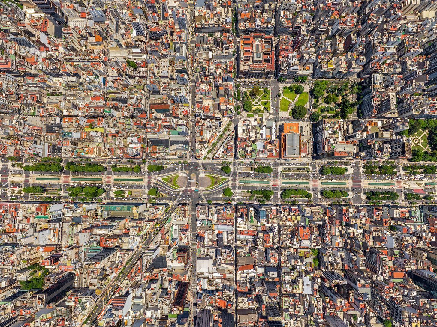 Ipad Pro Top View Of Buenos Aires Wallpaper