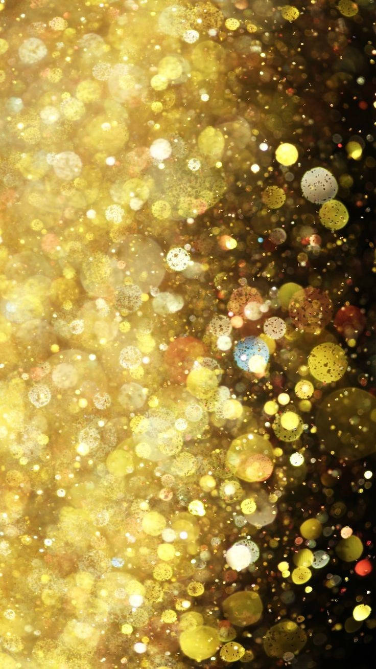 Iphone 12 Pro Max Gold Glitter Wallpaper