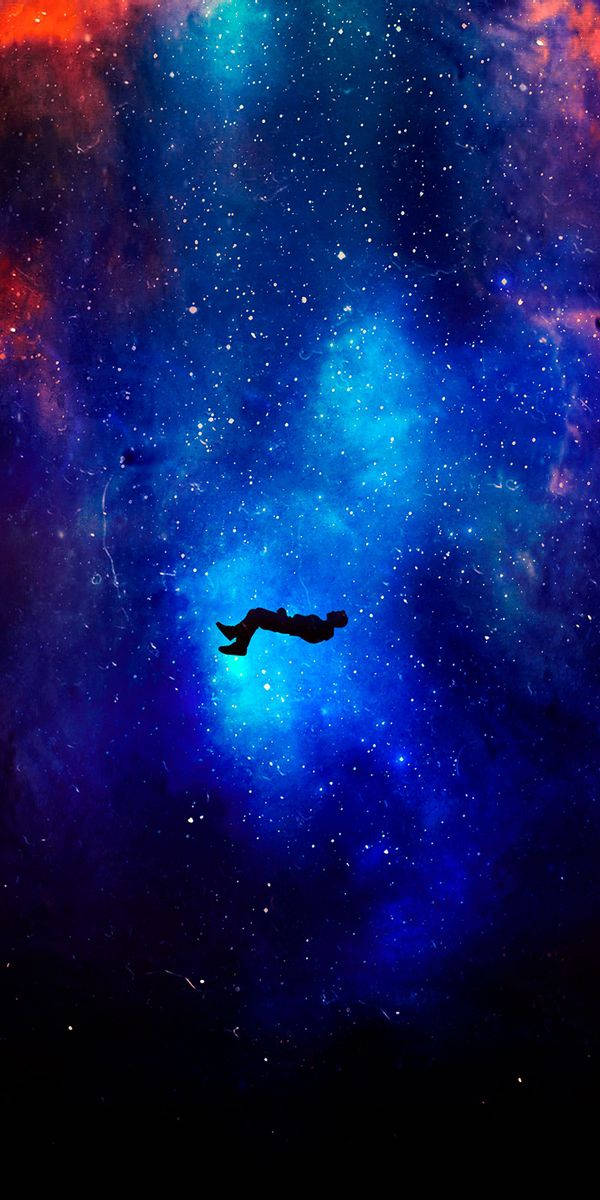 Iphone 7 Plus Space Man Falling Wallpaper