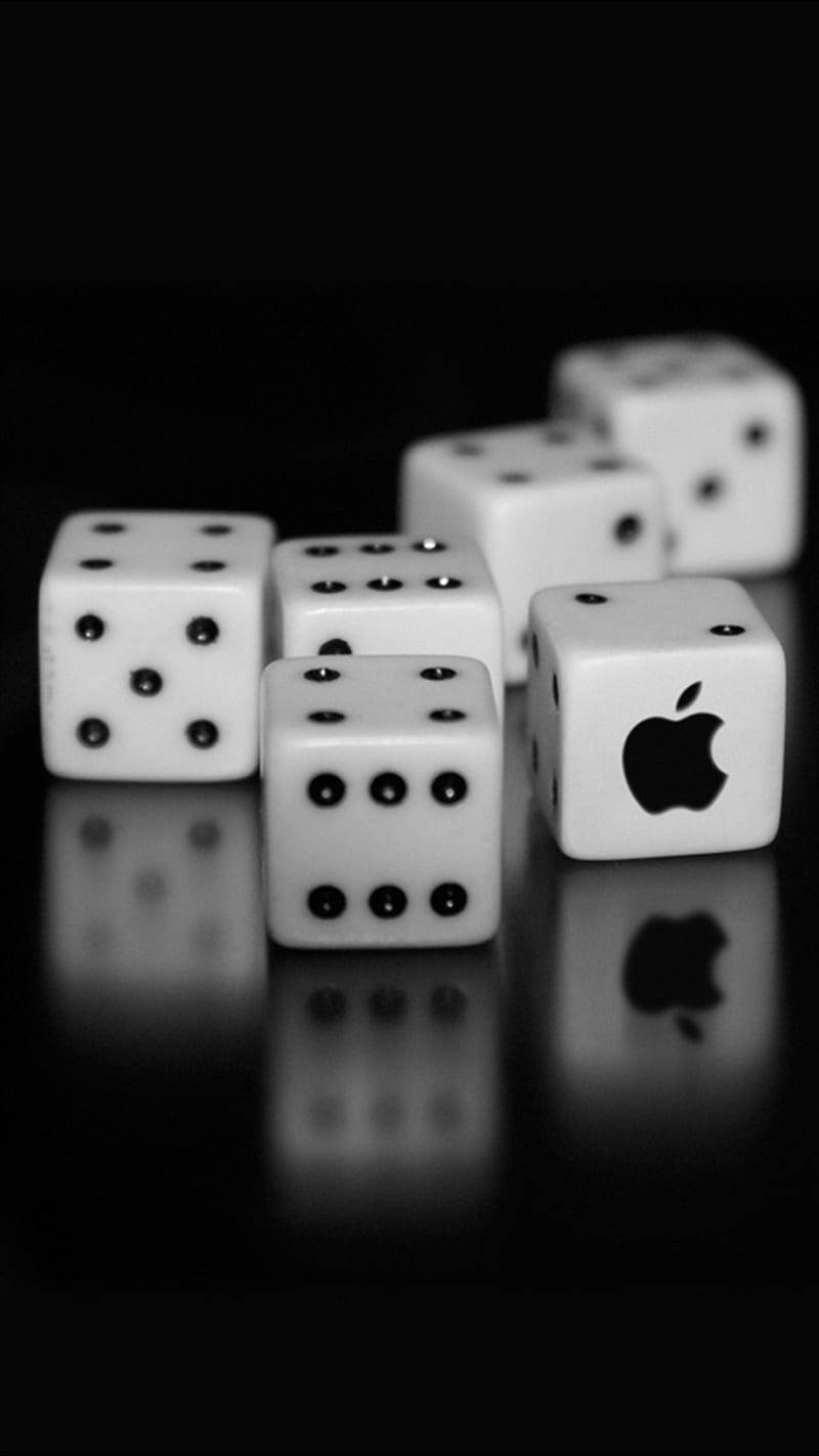 Iphone Apple Logo Dice Wallpaper