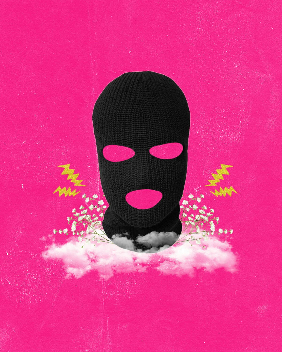 Iphone Baddie Black Ski-mask Wallpaper