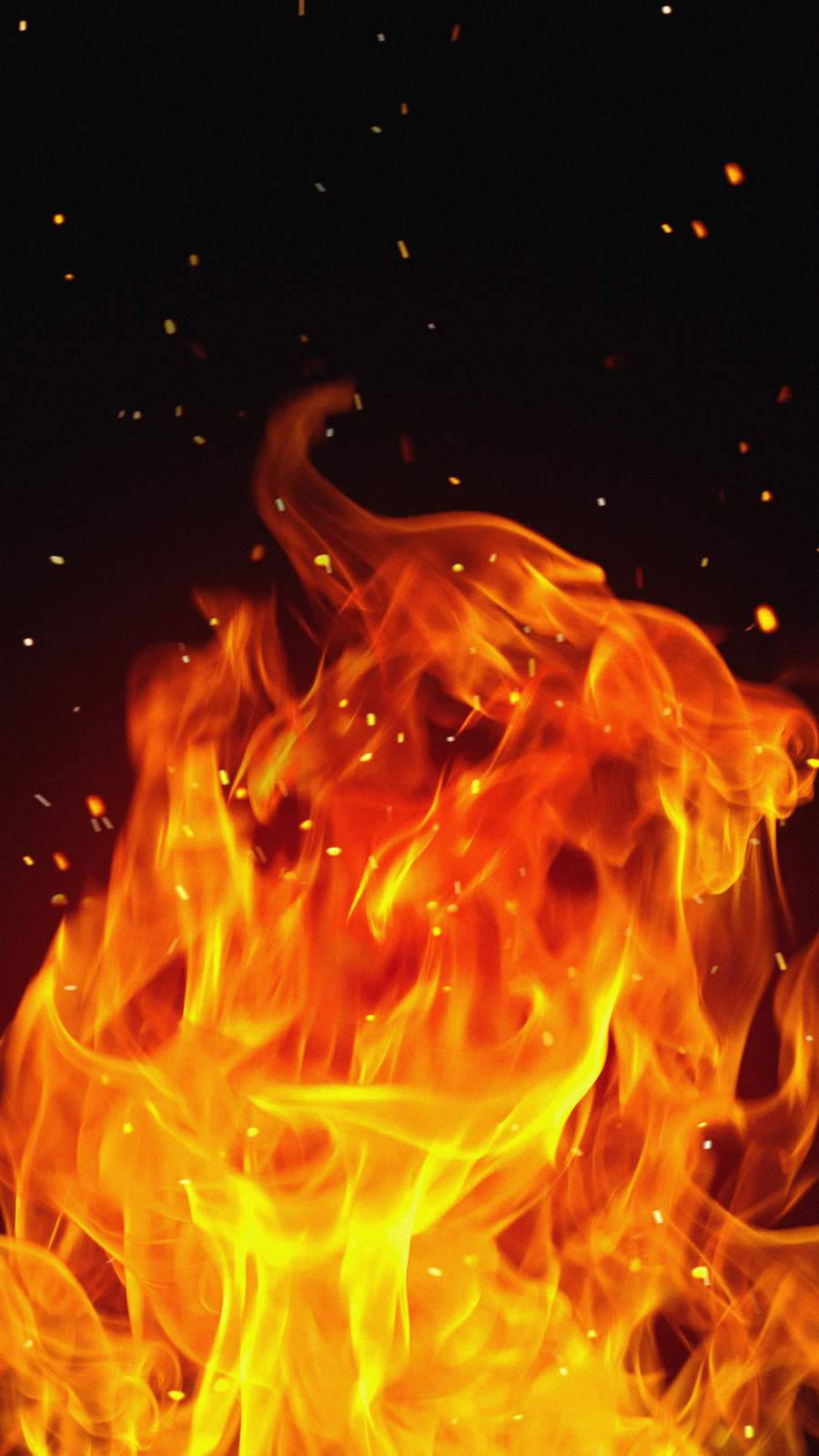 Iphone Fire Flame Up Wallpaper