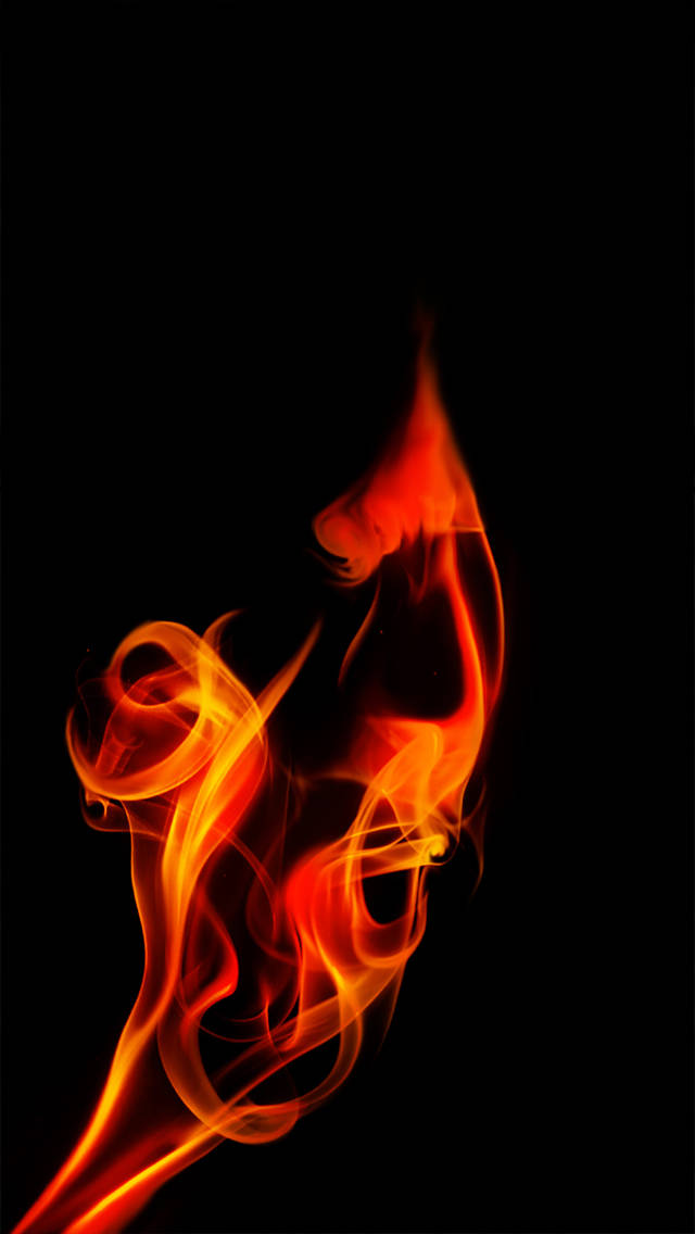 Iphone Swooshing Fire Wallpaper