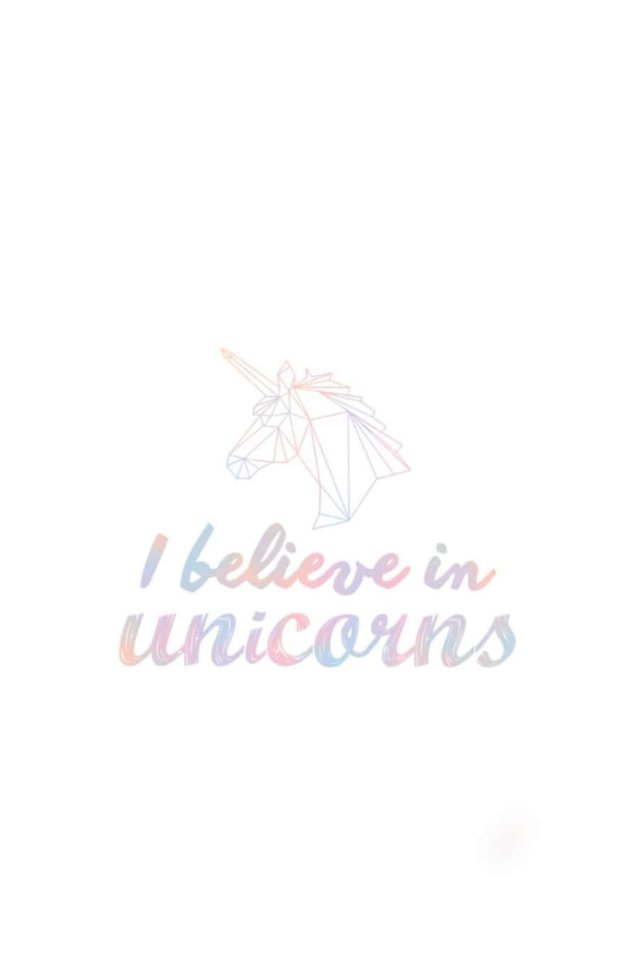 Iphone Unicorn I Believe Quote Wallpaper