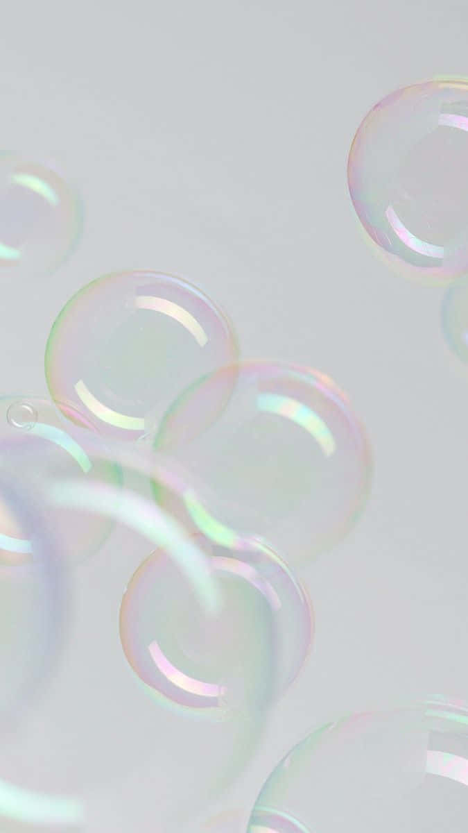 Iridescent Soap Bubbles Background Wallpaper