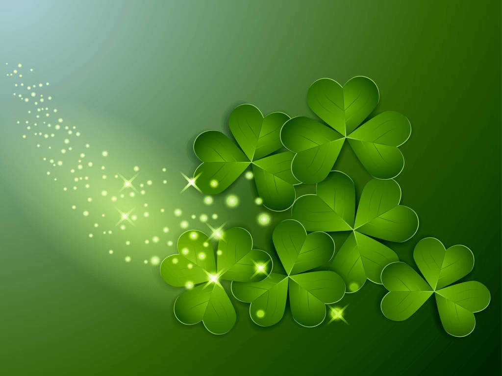 Irish Clover Digital Drawing Wallpaper