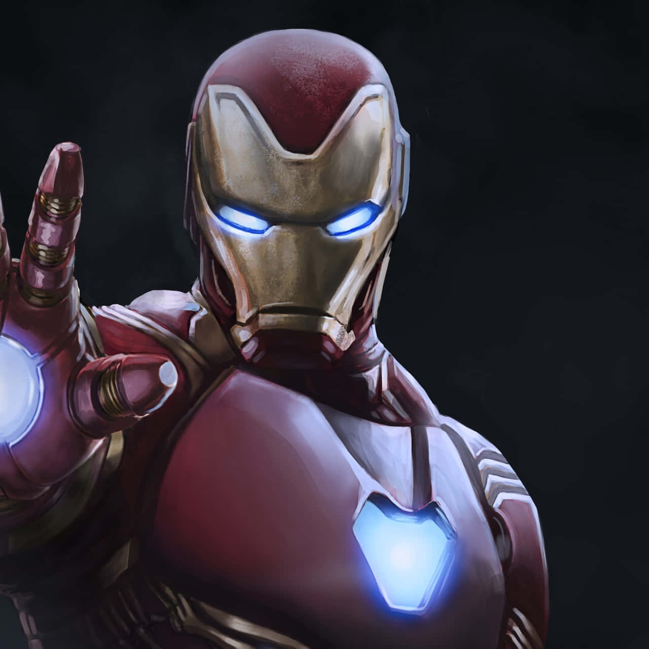 Iron Man Close Up Portrait Wallpaper