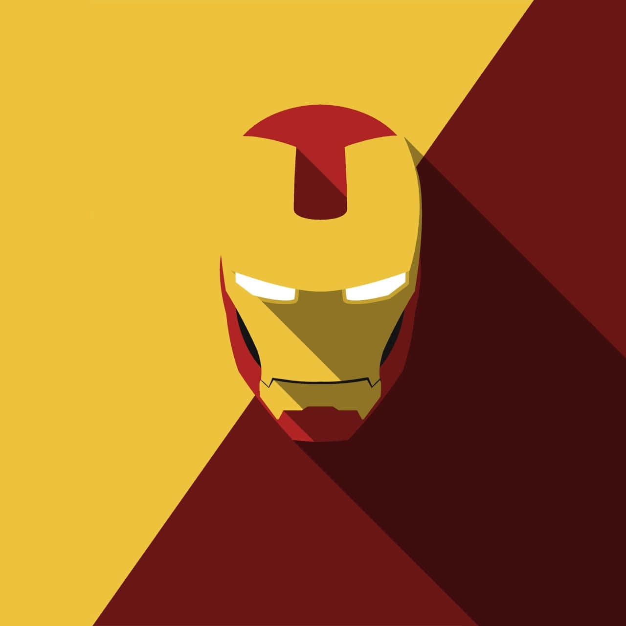 Iron Man Geometric Art Wallpaper