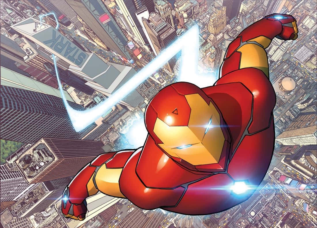 Iron Man In Action Wallpaper