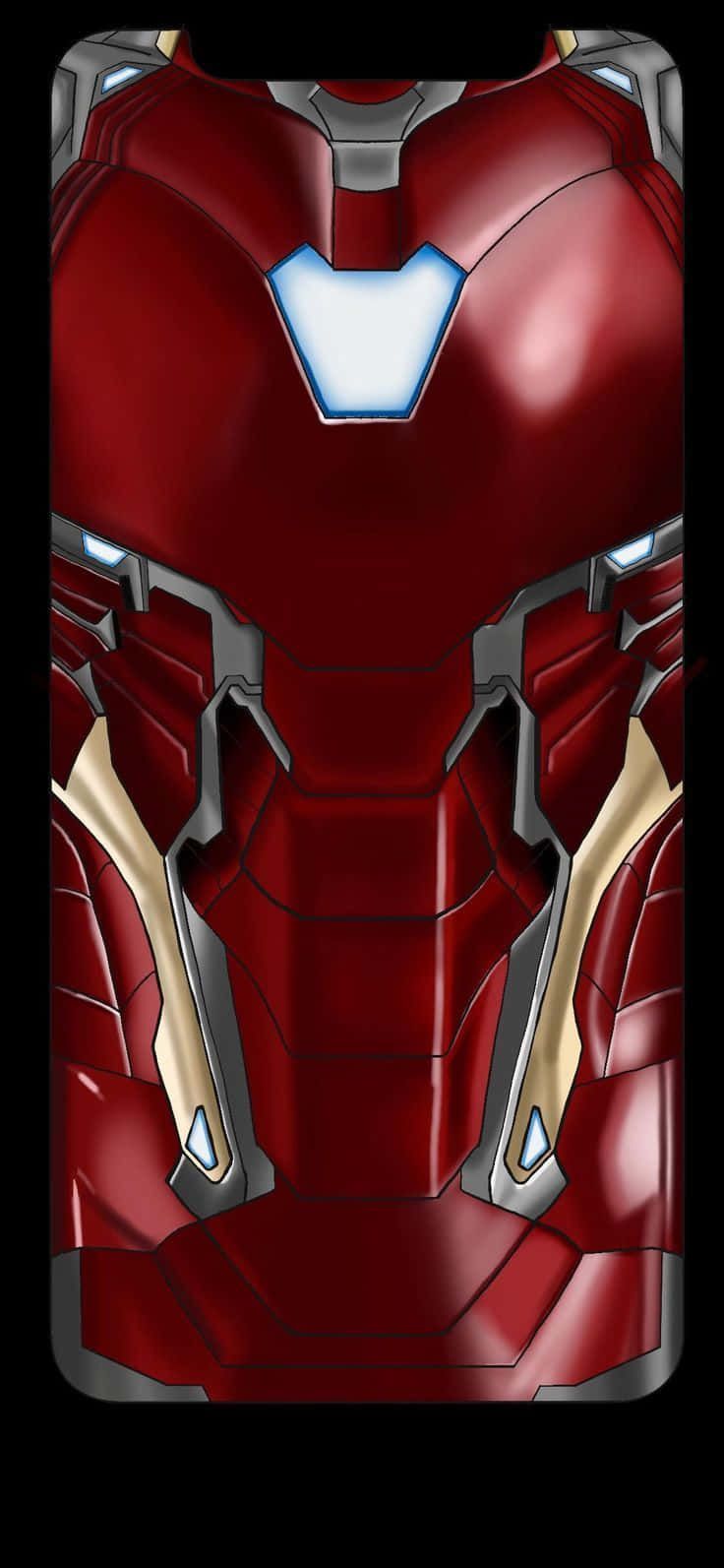 Iron Man Iphone X Digital Painting Wallpaper