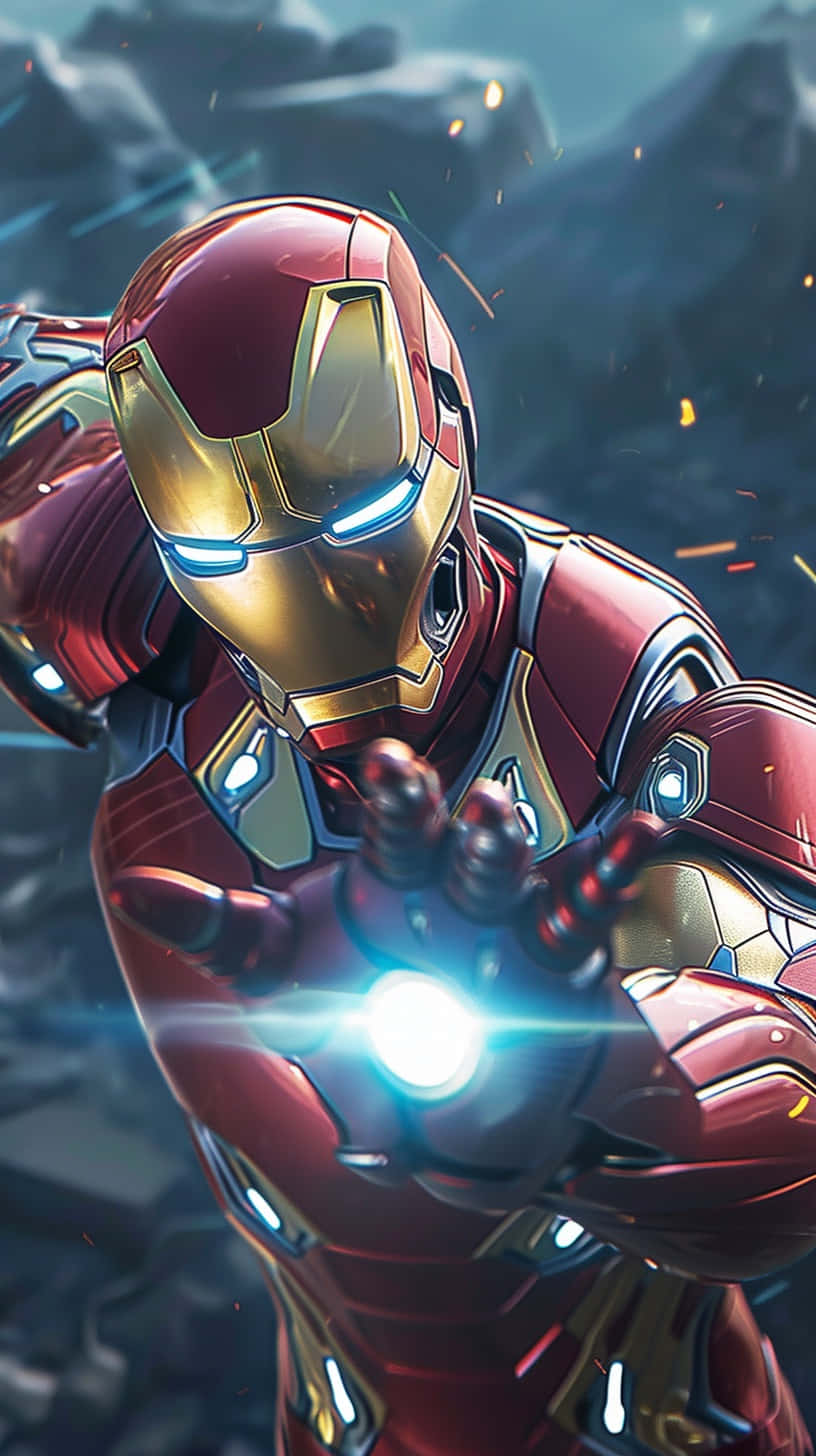 Iron Man Power Blast Action Wallpaper