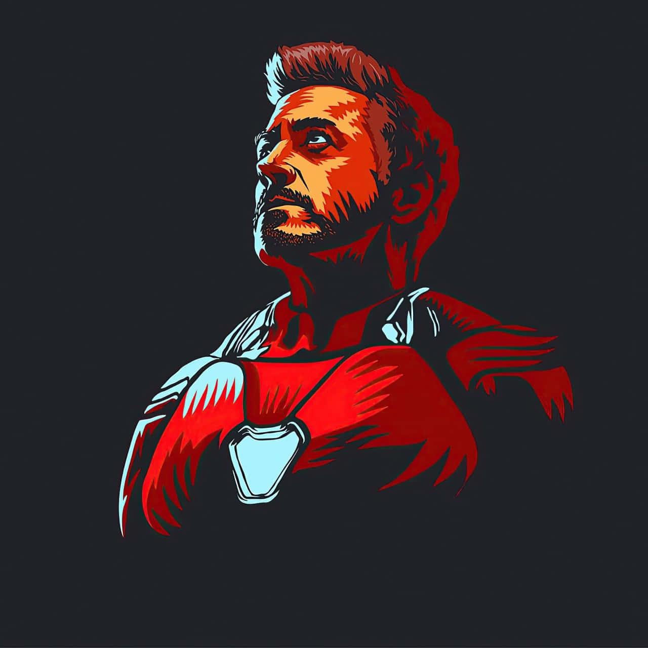 Iron Man Stylized Portrait Wallpaper